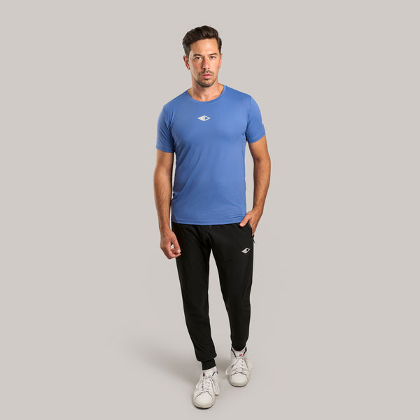 FLEX2 – Men’s Active T-Shirt – Quick-Dry Performance – Blue