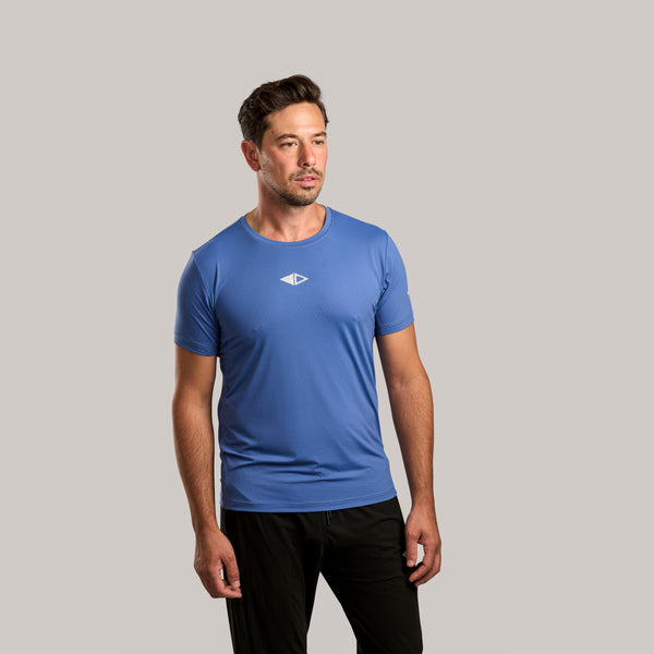 FLEX2 – Men’s Active T-Shirt – Quick-Dry Performance – Blue