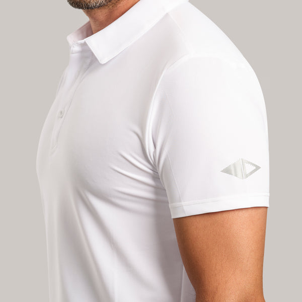 ONYX2 – Men’s Polo Shirt – Stretch Short Sleeve – White