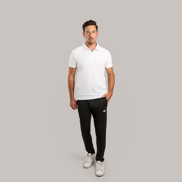 ONYX2 – Men’s Polo Shirt – Stretch Short Sleeve – White