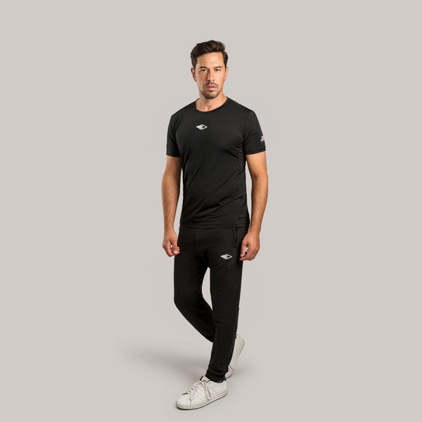 FLEX2 – Men’s Active T-Shirt – Quick-Dry Performance – Black