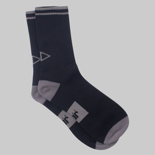 SOX1 – Men's Active Socks – Black and Gray