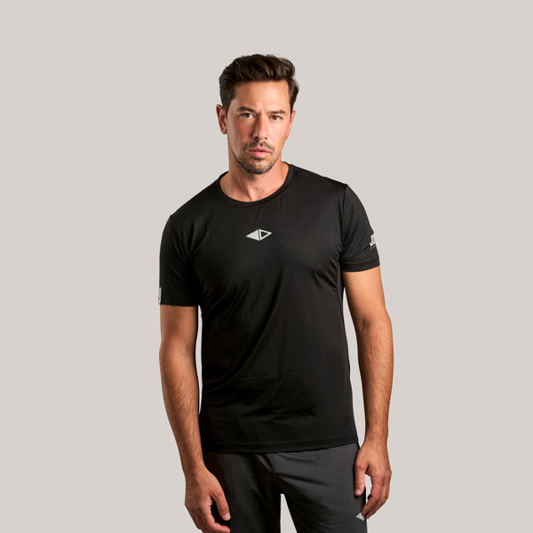 FLEX2 – Men’s Active T-Shirt – Quick-Dry Performance – Black